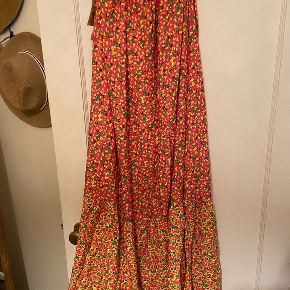 NWT Orange/Pink Maxi Dress - Picture 7 of 9